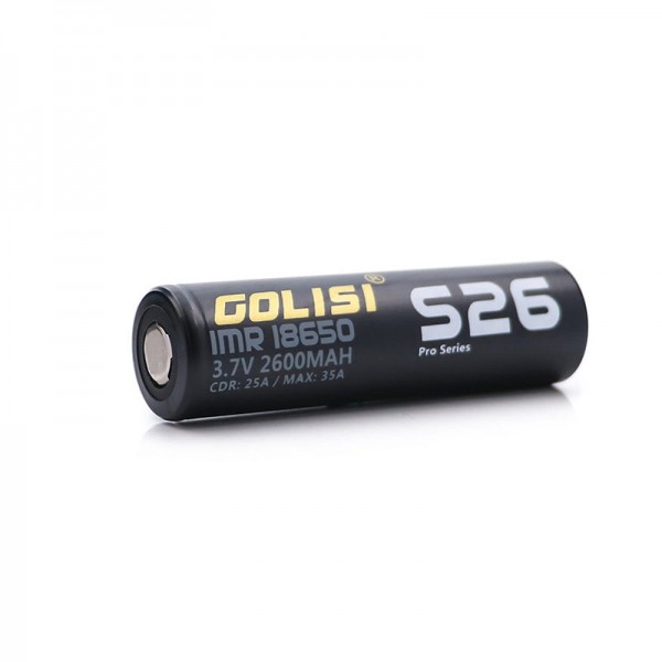 Golisi S26 IMR 18650 35A 2600mAh Battery