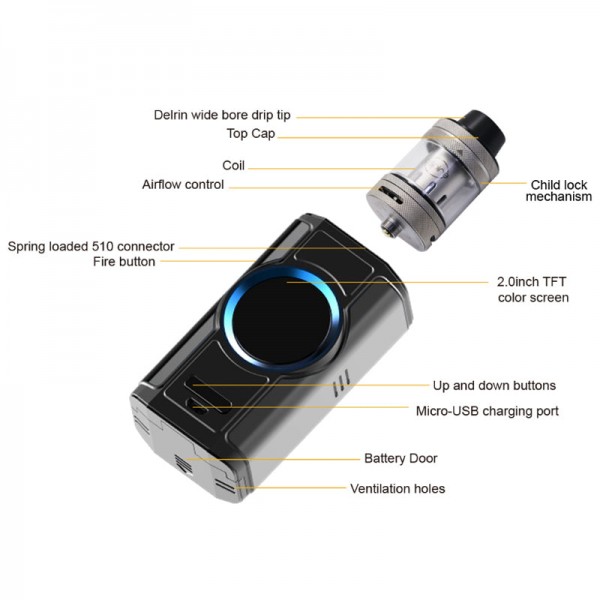 Aspire Dynamo 220W TC Kit with Nepho Tank