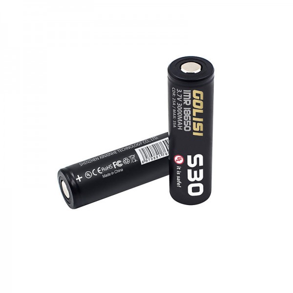 GOLISI IMR S30 18650 3000mah 35A Battery UL Editio...