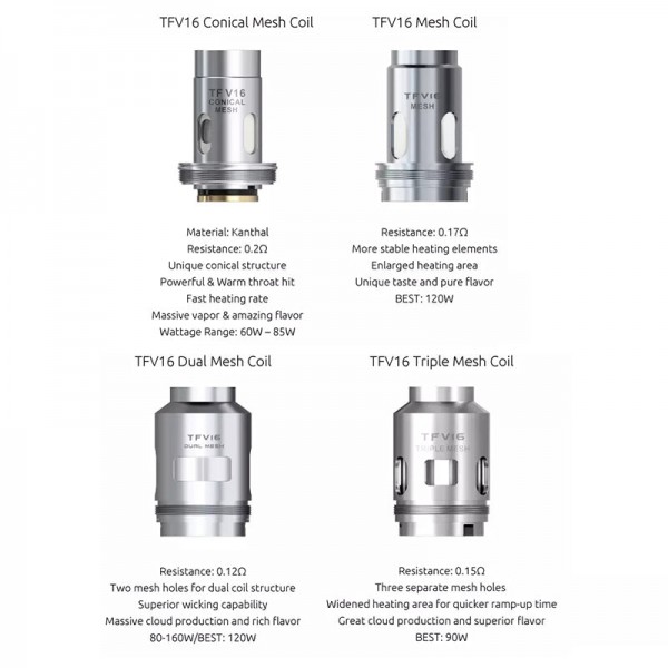 SMOK TFV16 Replacement Coil for SMOK Fetch/ SMOK M...