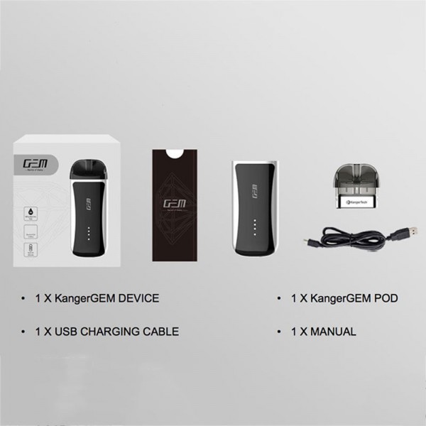 Kangertech GEM Pod System Kit 500mAh